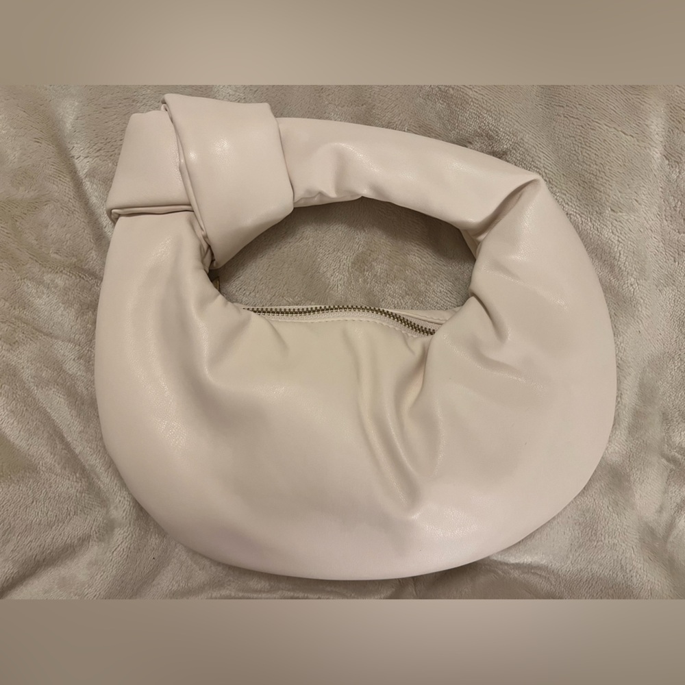 Melie Bianca Alexandria Cream Vegan Top Handle bag